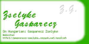 zselyke gasparecz business card